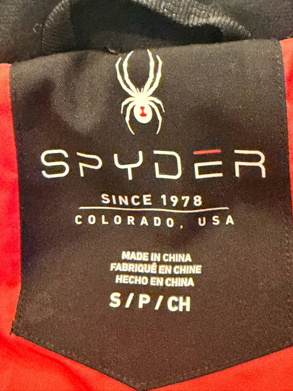 Spyder Red and Black Insulated Ski Jacket with Spider Logo - Picture 11 of 16